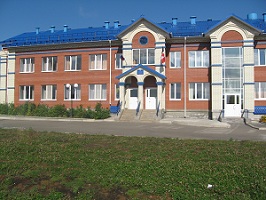 Входная группа Менильская средняя школа. 